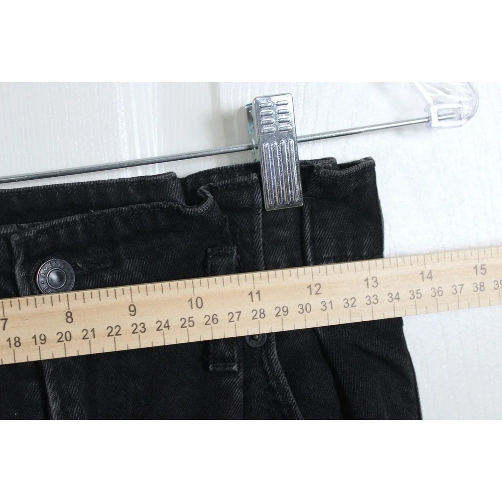 American Eagle Outfitters Mom Jeans Womens‎ Size 0 Black High Rise Denim